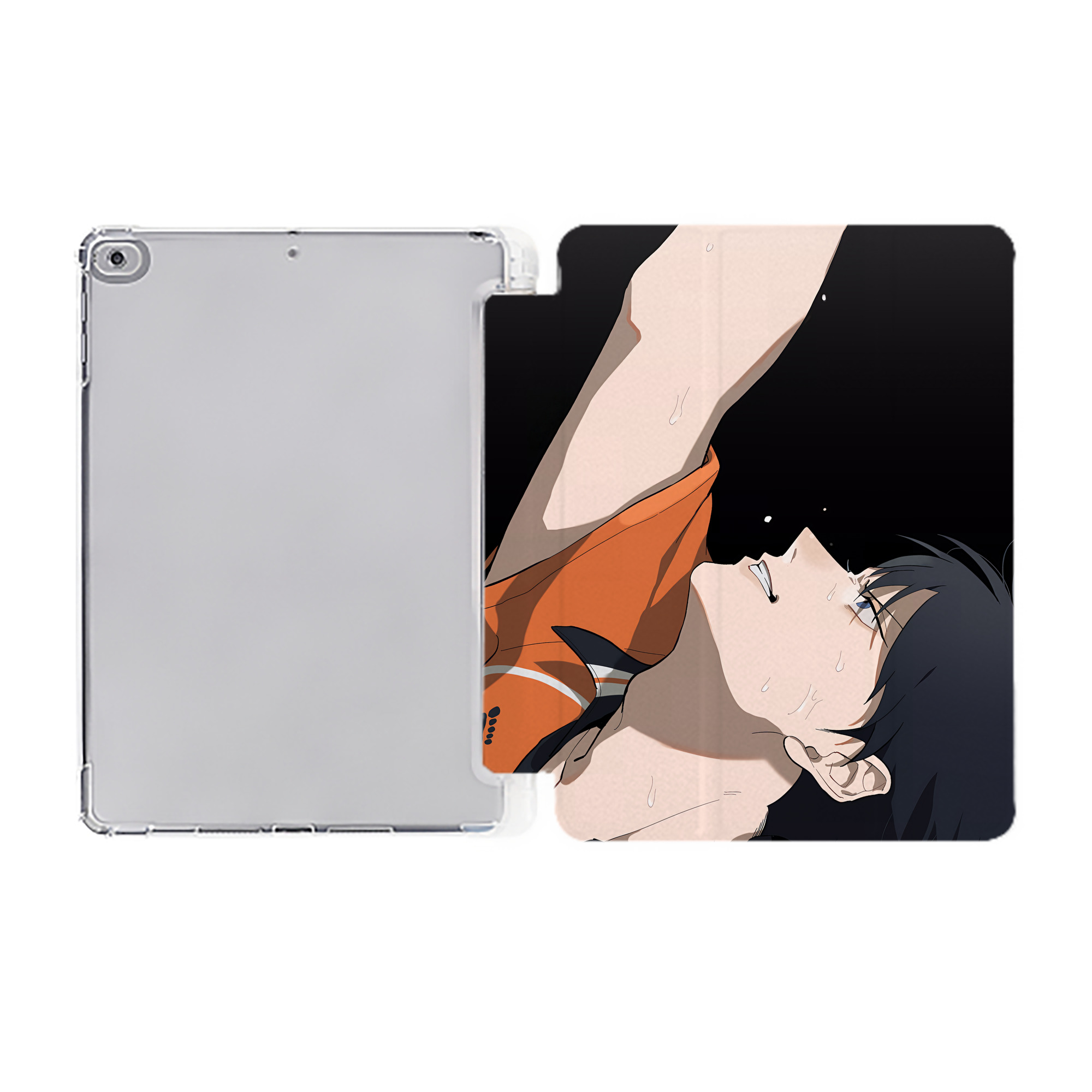 （画像用） ハイキュー!! Haikyu!! IPad ケース ペン収納付き 三つ折りスタンド PUレザー×シリコン 対応機種9.5/10.5/10.9インチ